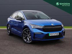 Race blue metallic Used 2023 Skoda Enyaq iV SportlinePlus SUV | £26,700 (Good price)