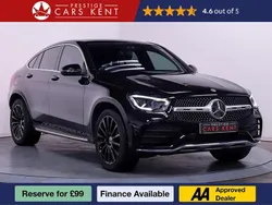 Black Used 2021 Mercedes GLC300e AMG line Coupe | £35,549 (A bit pricey)