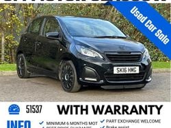Black Used 2016 Peugeot 108 Active Hatchback | £3,297 (Super price)
