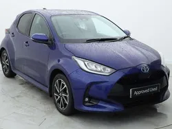 Blue Used 2022 Toyota Yaris Hybrid Design Hatchback | £16,999 (Fair price)