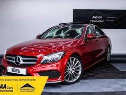 Red Used 2016 Mercedes C220 AMG Line Premium Plus Sedan | £15,299 (A bit pricey)