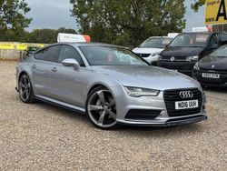Silver Used 2016 Audi A7 Sportback Black Edition Hatchback | £16,699 (Fair price)