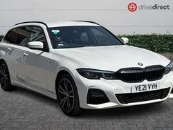 White Used 2021 BMW 330e M Sport Estate | £23,250 (Fair price)