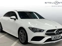 White Used 2020 Mercedes CLA180 AMG Line Premium Sedan | £22,738 (Fair price)