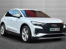 Glacier white Used 2021 Audi Q4 e-tron S-Line SUV | £24,995 (Good price)