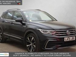 Black Used 2021 VW Tiguan R-line SUV | £20,970 (Fair price)