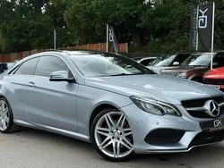 Silver Used 2015 Mercedes E350 AMG line Coupe | £11,995 (Fair price)