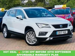 White Used 2017 Seat Ateca XCELLENCE SUV | £9,800 (Fair price)