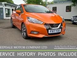 Orange Used 2017 Nissan Micra Tekna Hatchback | £7,490 (Fair price)