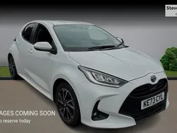 White Used 2024 Toyota Yaris Hybrid Design Hatchback | £19,457 (Fair price)