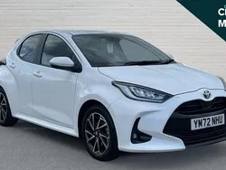 White Used 2023 Toyota Yaris Hybrid Design Hatchback | £16,194 (Fair price)