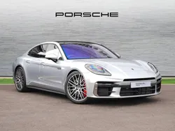 Dolomite silver metallic New 2024 Porsche Panamera Turbo E-Hybrid Sedan | £129,990
