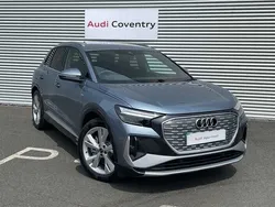 Geyser blue New 2025 Audi Q4 e-tron S-Line SUV | £51,990 (Super price)