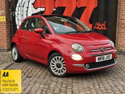 Red Used 2018 Fiat 500 Lounge Hatchback | £10,499 (Fair price)