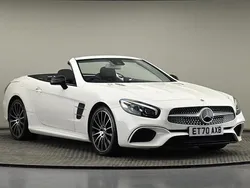 Manufaktur diamond white bright metallic finish Used 2020 Mercedes SL400 Premium Cabriolet | £45,400