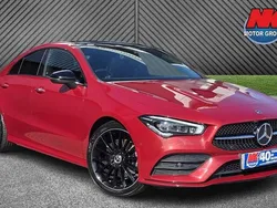 Red Used 2022 Mercedes CLA200 AMG Line Premium Plus Sedan | £26,699 (A bit pricey)