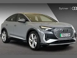 Grey Used 2023 Audi Q4 Sportback e-tron S-Line SUV | £27,500
