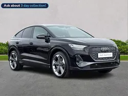 Black Used 2025 Audi Q4 Sportback e-tron Black Edition SUV | £42,407