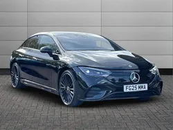 Obsidian black Used 2025 Mercedes EQE350 AMG line Sedan | £52,990 (Good price)