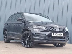 Black Used 2021 Skoda Karoq SportLine SUV | £21,498 (Fair price)