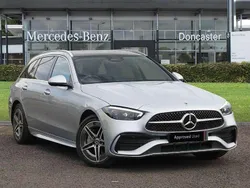 Silver Used 2024 Mercedes C300e AMG Line Premium Plus Estate | £35,742 (Fair price)