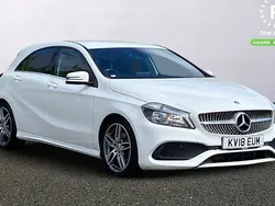 White Used 2018 Mercedes A160 AMG line Hatchback | £13,799 (Fair price)