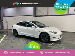 White Used 2020 Tesla Model 3 Long Range Sedan | £15,697 (Good price)
