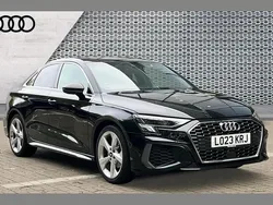Black Used 2023 Audi A3 S-Line Sedan | £21,730 (Fair price)