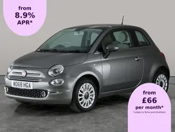 Grey Used 2018 Fiat 500 Lounge Hatchback | £6,247 (Fair price)