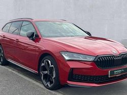 Carmine red metallic Used 2025 Skoda Superb SportLine Estate | £38,990