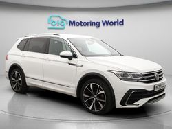 White Used 2022 VW Tiguan Allspace R-line SUV | £26,600 (Fair price)