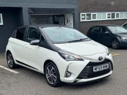 White/black Used 2019 Toyota Yaris Hatchback | £9,195 (Fair price)