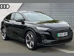 Black Used 2025 Audi Q4 Sportback e-tron Black Edition SUV | £32,843