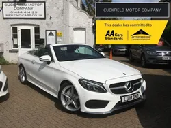White Used 2018 Mercedes C220 AMG Line Premium Plus Cabriolet | £18,990 (Fair price)