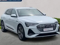 White Used 2021 Audi e-tron S-Line SUV | £29,141 (A bit pricey)