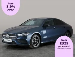 Blue Used 2022 Mercedes CLA250e AMG line Sedan | £23,952 (Good price)