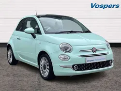 Green Used 2017 Fiat 500 Lounge Hatchback | £9,989 (A bit pricey)