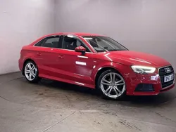 Red Used 2017 Audi A3 S-Line Sedan | £15,499 (Fair price)