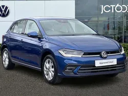 Blue Used 2022 VW Polo Style Hatchback | £14,913 (Fair price)