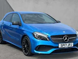 Blue Used 2017 Mercedes A200 AMG Line Premium Hatchback | £14,334 (Fair price)