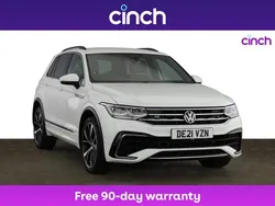 White Used 2021 VW Tiguan R-line SUV | £23,049 (Expensive)