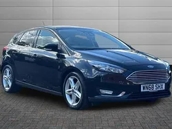 Black Used 2018 Ford Focus Titanium Hatchback | £7,990 (Fair price)