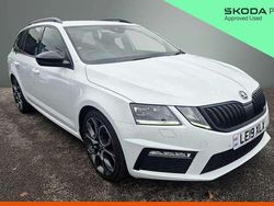Moon white metallic Used 2019 Skoda Octavia vRS Estate | £18,000 (Fair price)