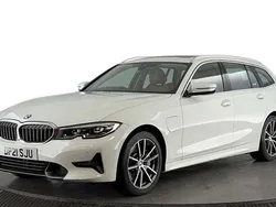 White Used 2021 BMW 330e Sport Line Estate | £18,170 (Fair price)