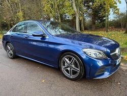 Blue Used 2019 Mercedes C220 AMG Line Premium Sedan | £13,990 (Good price)