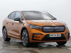 Phoenix orange metallic Used 2024 Skoda Enyaq iV vRS SUV | £38,990