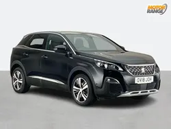 Black Used 2018 Peugeot 3008 GT-line Hatchback | £9,895 (Fair price)