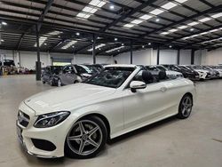 White Used 2018 Mercedes C220 AMG line Cabriolet | £17,480 (Fair price)