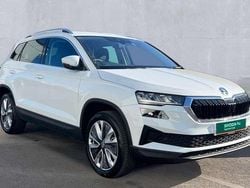 Moon white metallic Used 2025 Skoda Karoq SE L SUV | £22,390 (Fair price)
