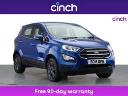 Blue Used 2018 Ford Ecosport Zetec SUV | £8,679 (Fair price)